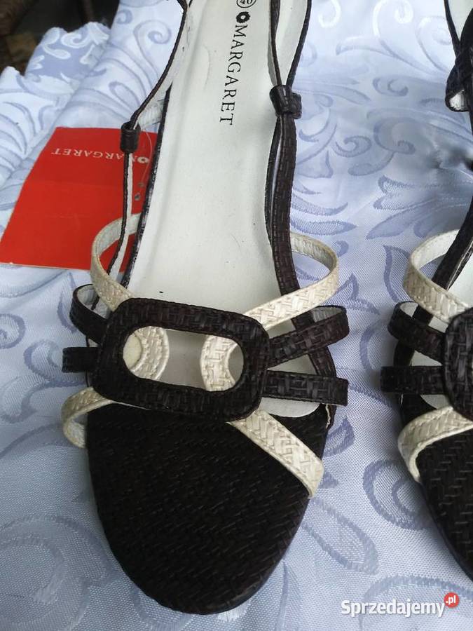 Sandałki paski na szpilce nowe 25.5cm Lublin