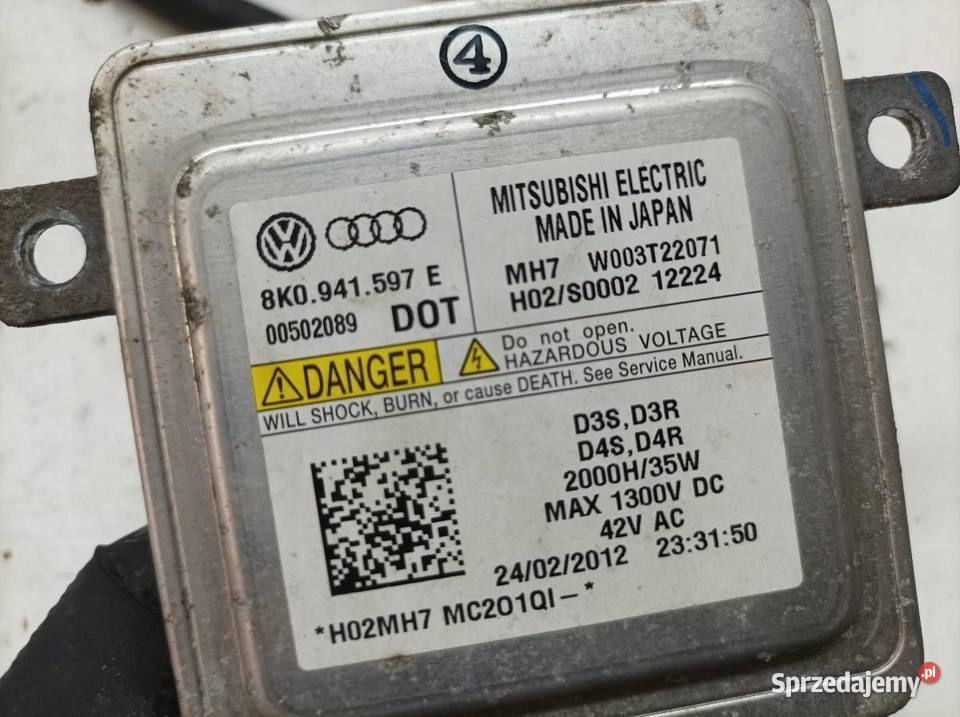 PRZETWORNICA XENON LAMPY 8K0941597E VW świętokrzyskie