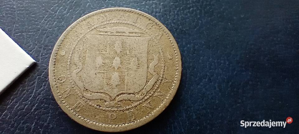 Stare monety 1 pens 1880 Jamajka Numizmatyka