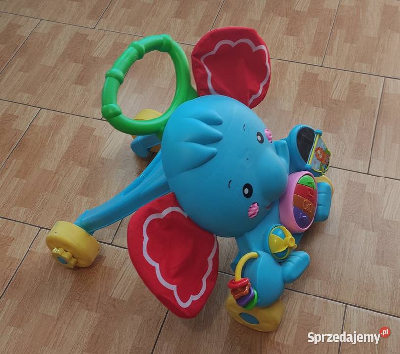 Chodzik pchacz zabawka słonik grający Okazja