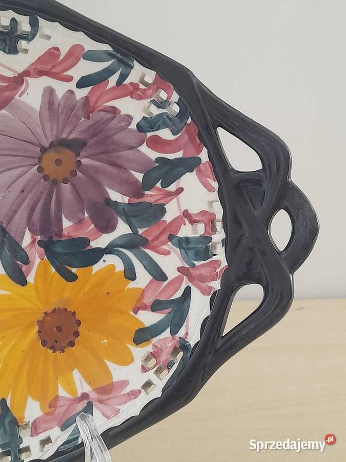 Kolekcjonerski półmisek Majolika SMF Schramberg Bogatynia