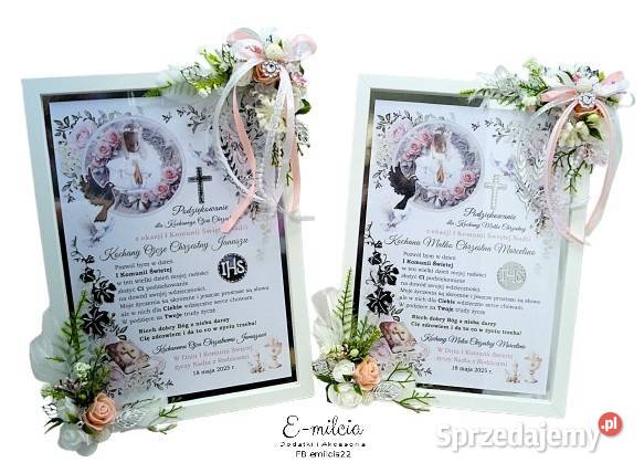 Jedno wspólne podziękowanie RAMKA 3D RODZICÓW Pozostałe Zielona Góra