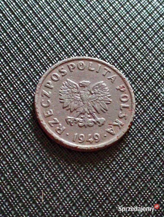 Sprzedam braz 5 gr 1949 r bzm Numizmatyka lubelskie