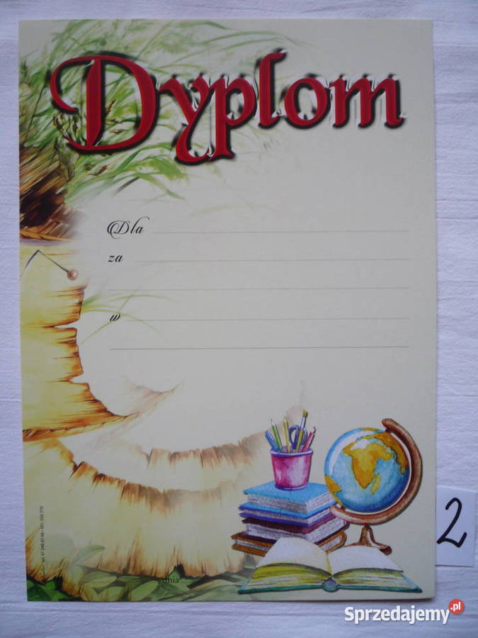 Dyplomy szkolne Uniwersalne Format A4 Szczecin sprzedam