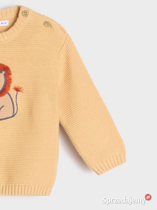 Sweter niemowlęcy Sinsay 68 pomarańczowy lew Dla Dziecka Szczecin sprzedam