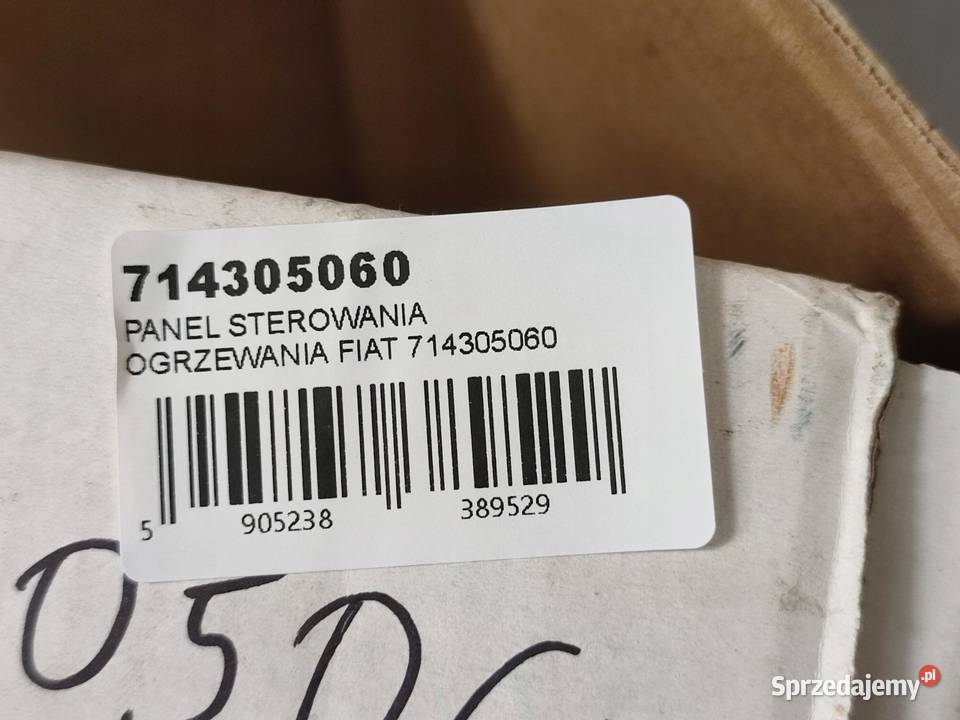 PANEL STEROWANIA KLIMATYZACJI FIAT PUNTO I Panele sterowania, przełączniki