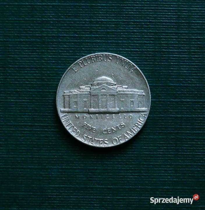 USA 5 centów 1973r Jefferson Nickel Numizmatyka śląskie Gliwice