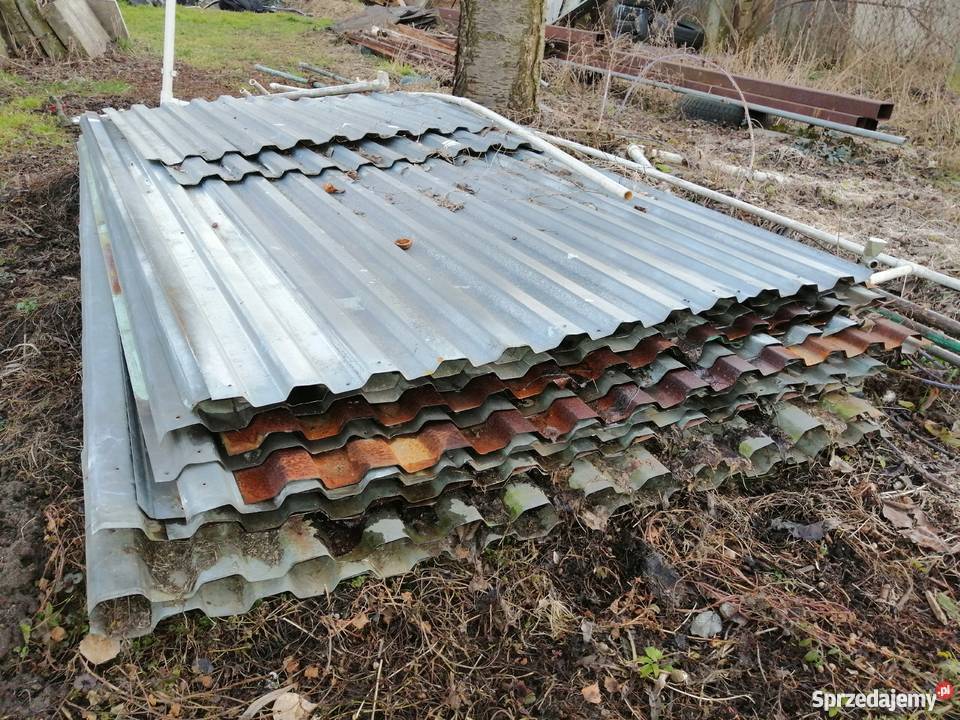 Blacha dachowa trapezowa ocynkowana używana Kraków sprzedam