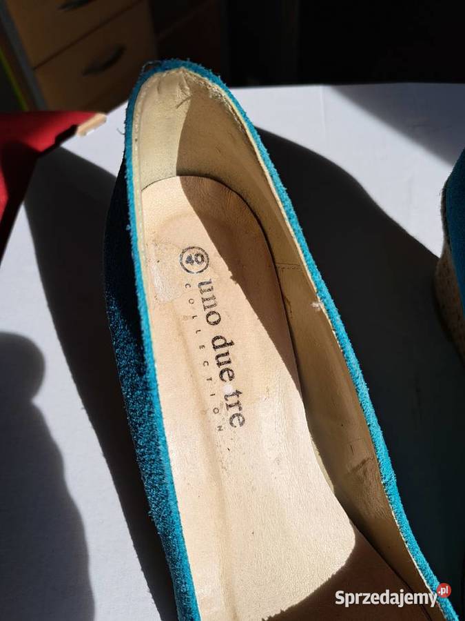 Pełne damskie buty na koturnie rozmiar 40 Czchów
