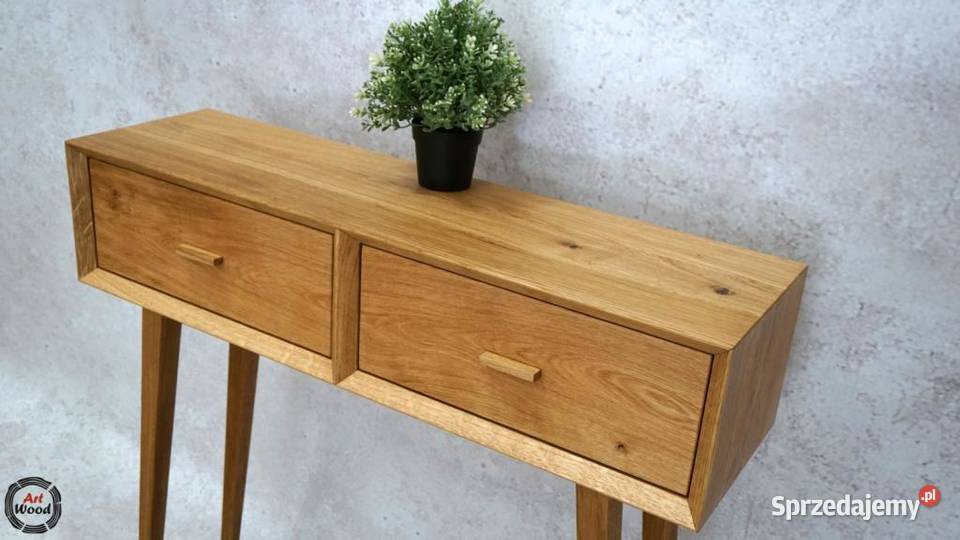 Konsola dębowa IZU z szufladami Nowy Sącz