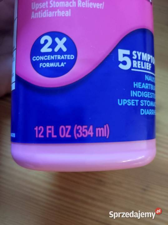 Pepto Bismol nudności zgaga niestrawność