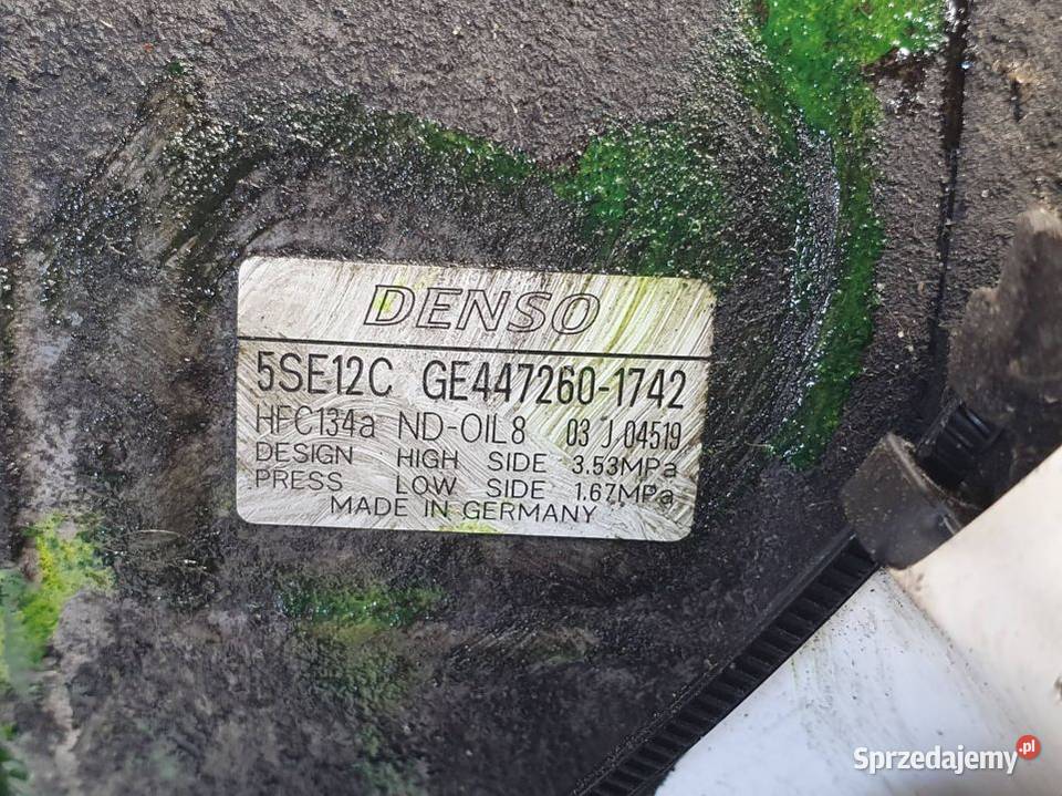 SPRĘŻARKA KLIMATYZACJI TOYOTA AVENSIS T25 5SE12C Lipno sprzedam