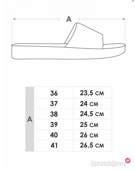 Klapki damskie rozmiar 36 Wadowice