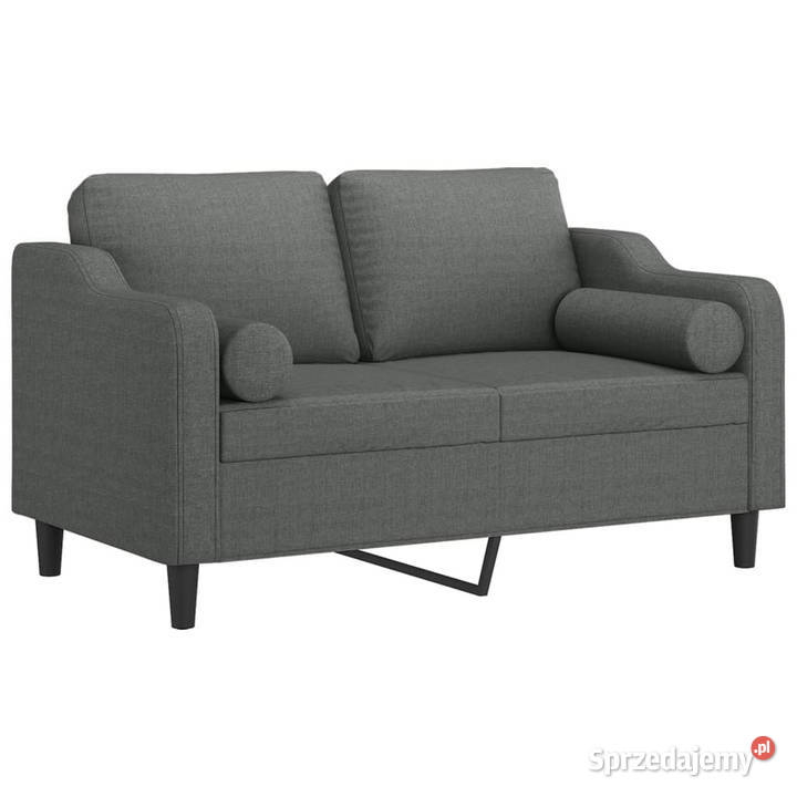 2osobowa sofa z poduszkami ciemnoszara 120 Warszawa