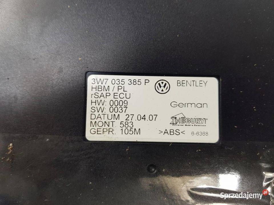 MODUŁ VOLKSWAGEN PHAETON 3W7035385P kujawsko-pomorskie Lipno