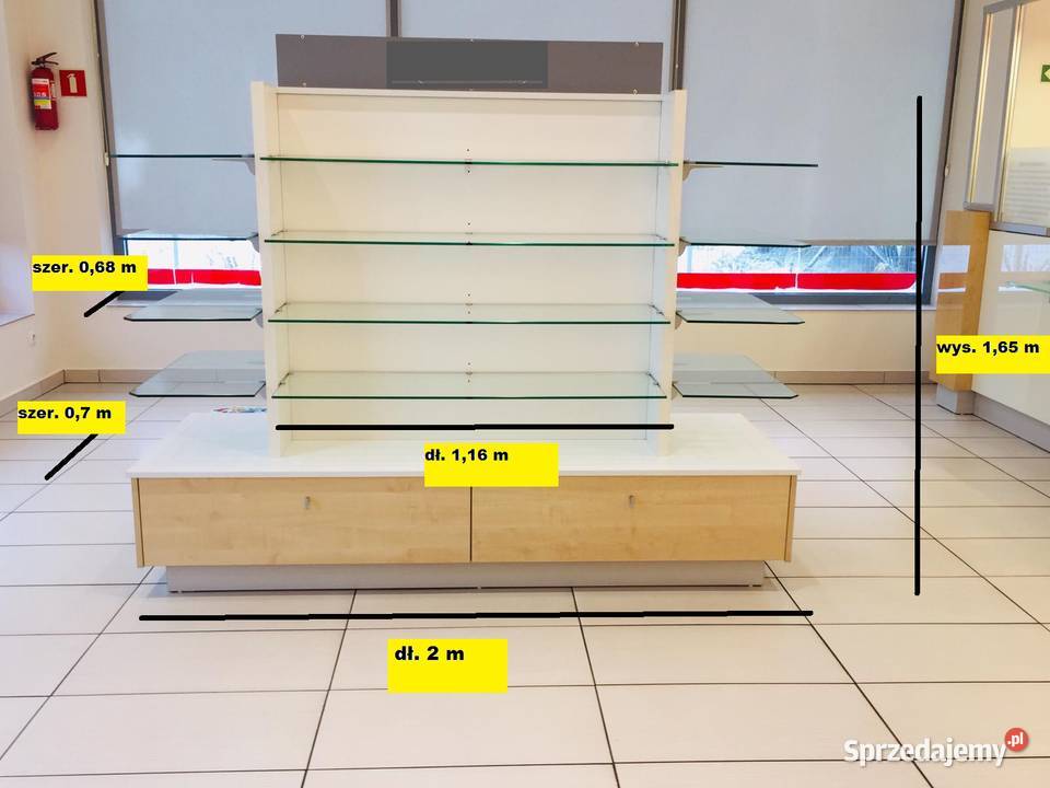 Meble regały apteczne do sklepu Zielona Góra
