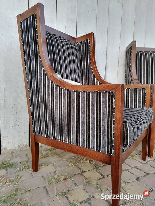 Dwa fotele uszak art deco Wąwolnica
