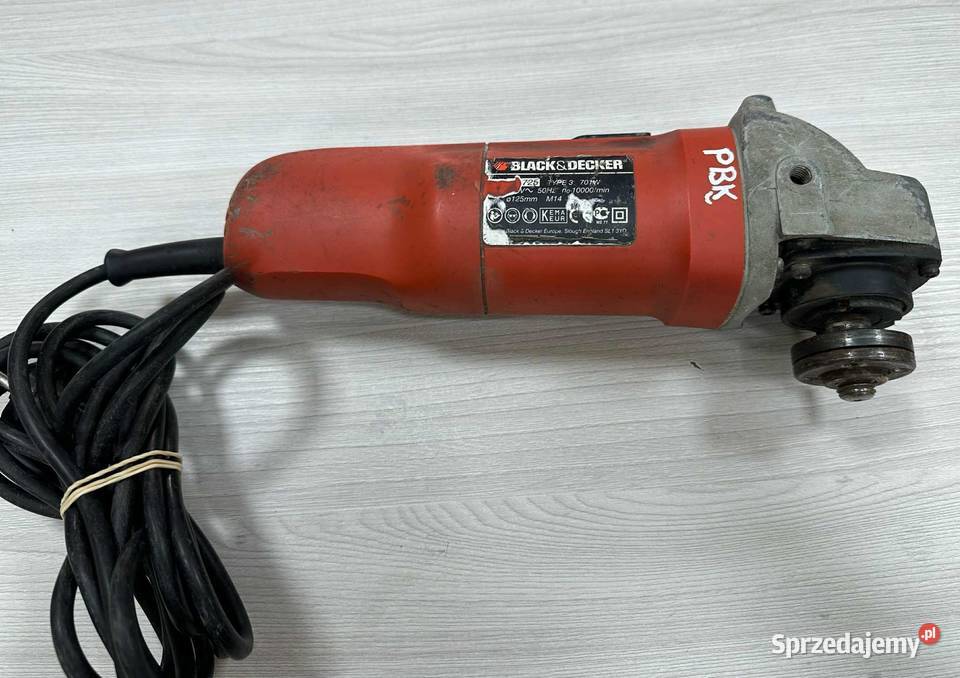 Szlifierka kątowa Black Decker 725 701W warmińsko-mazurskie Elbląg