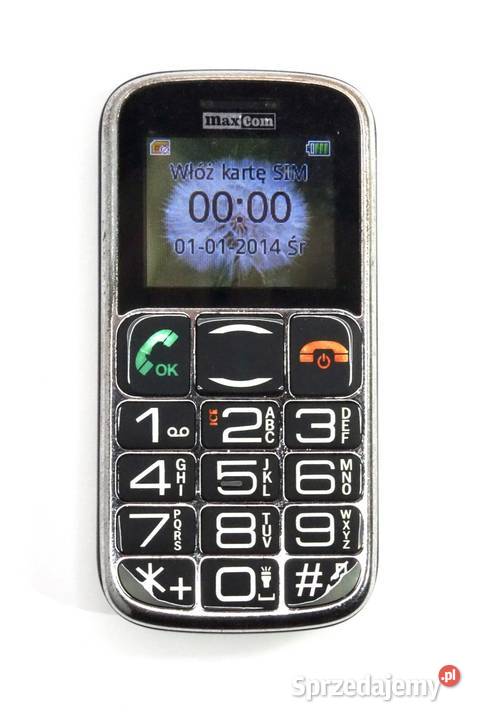 Telefon dla seniora MaxCom MM462BB