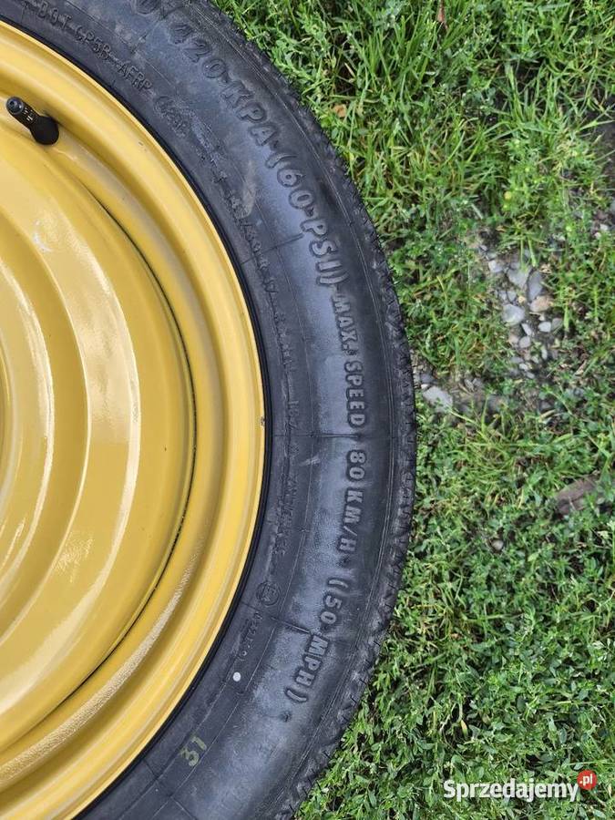 fabryczny zestaw koło dojazdowe 17 lewarek korba