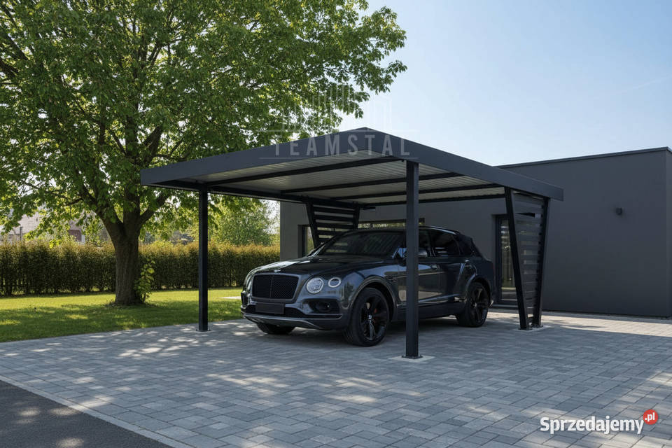 Carport V PREMIUM 45x55m Wypełnienie panelami warmińsko-mazurskie Mrągowo