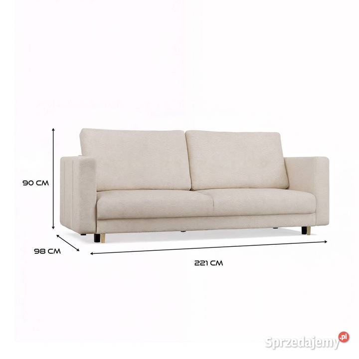 Sofa Lina beżowa 221cm sprzedam