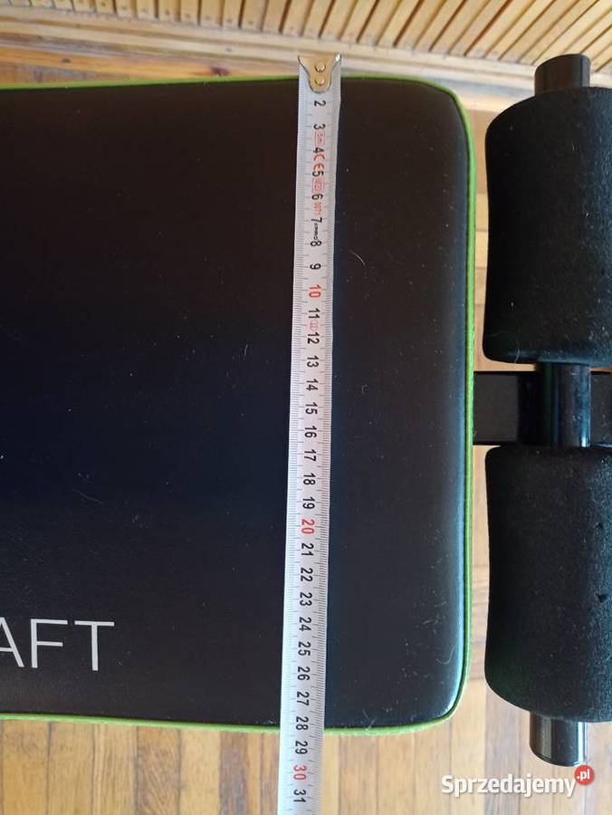 Ławka treningowa FITKRAFT Skośna z linkami Sprzęt do ćwiczeń