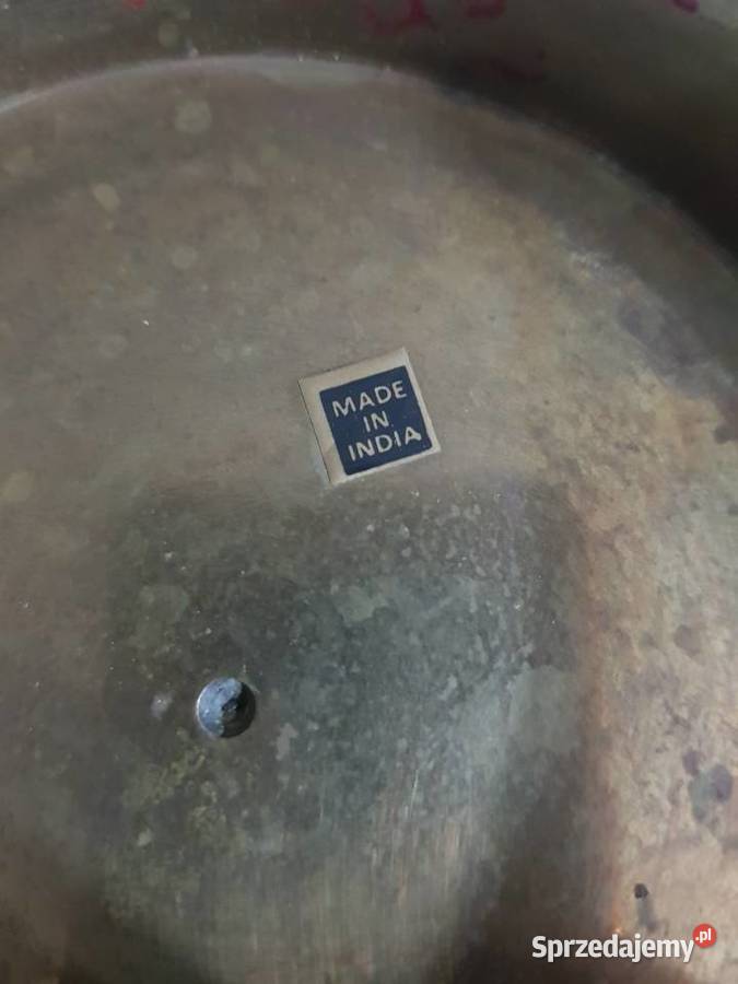 Patera misa mosiężna indyjska wielkopolskie Wola Podłężna sprzedam