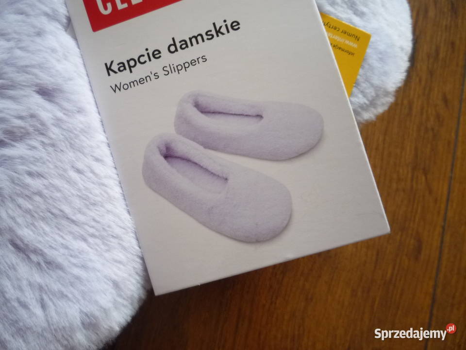 Nowe Cleve 3839 Kapcie damskie futerko lila fioletowy zachodniopomorskie Szczecin