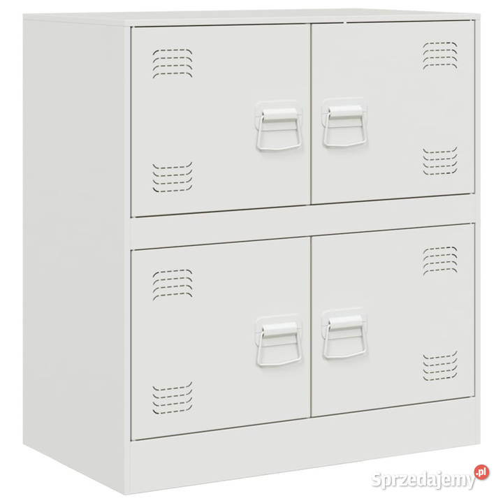 Szafka boczna biała 67x39x73 stal WM841654 Warszawa
