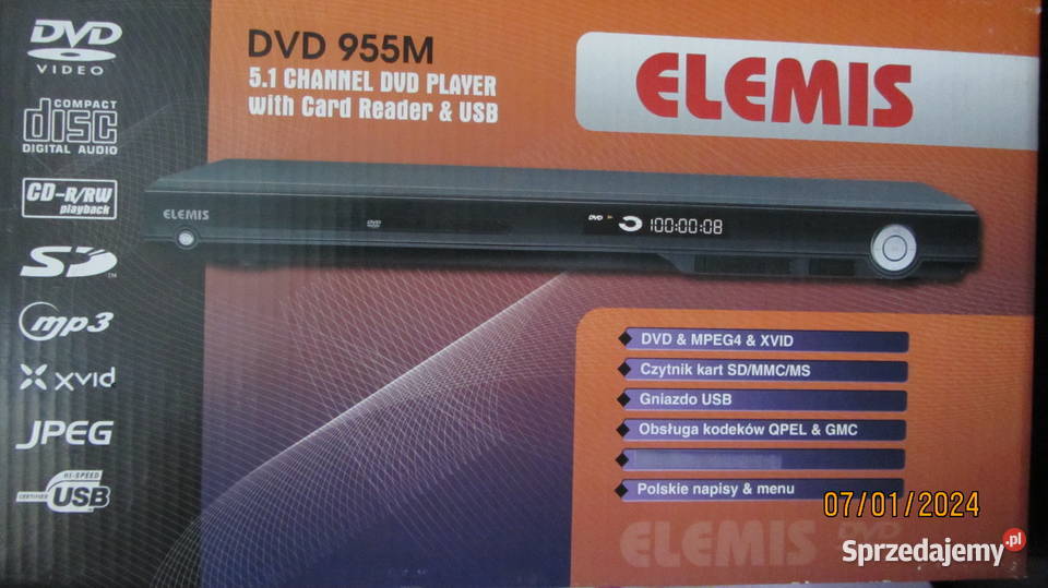 Odtwarzacz DVD "Elemis 955M"