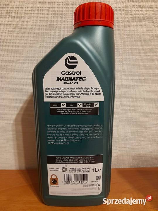 Olej silnikowy Castrol Magnatec 5W40 5W40 1L Tarnowskie Góry