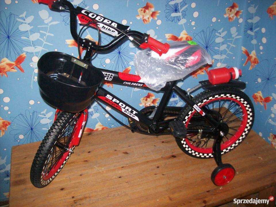 Rowerek cobra bmx super sport czarno czerwony 4 lata+ Głogowa