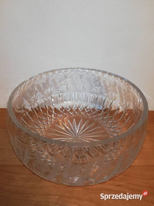Kryształ PRL duża piękna misa stan idealny mazowieckie Warszawa