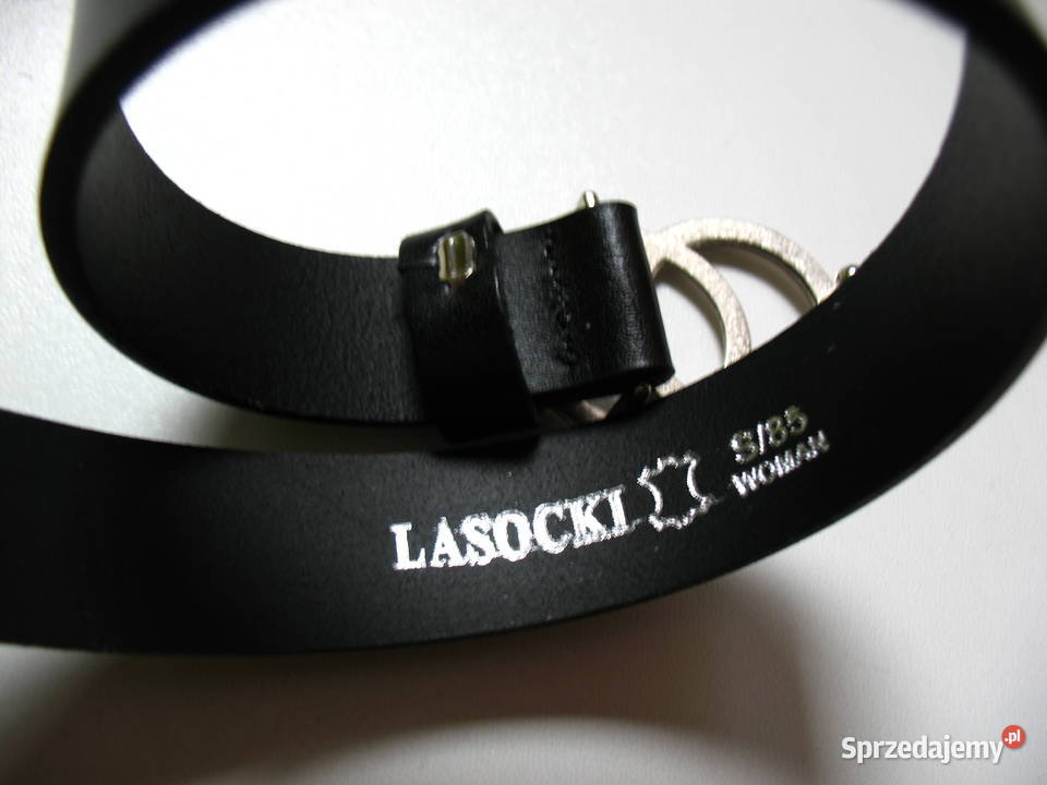 Pasek damski Lasocki woman skóra S85 Dł 101 czarny Olsztyn