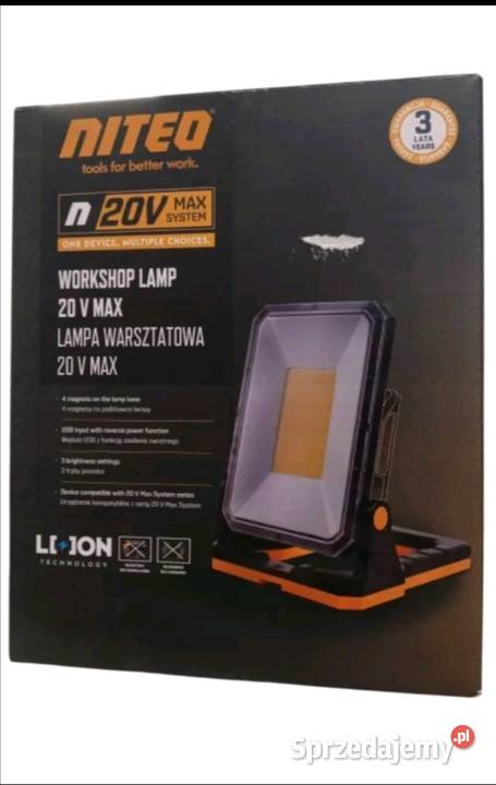 Lampa akumulatorowa 20V Niteo Nowa Wieliczka sprzedam