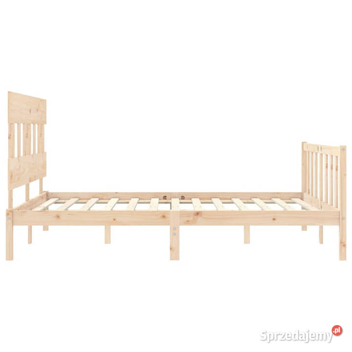 Rama łóżka bez materaca lite drewno sosnowe 81cm