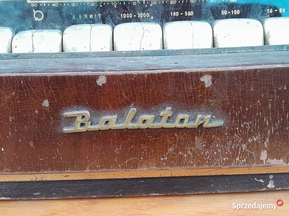 Stare radio lampowe Balaton zabytek PRL retro Dąbrowa Górnicza