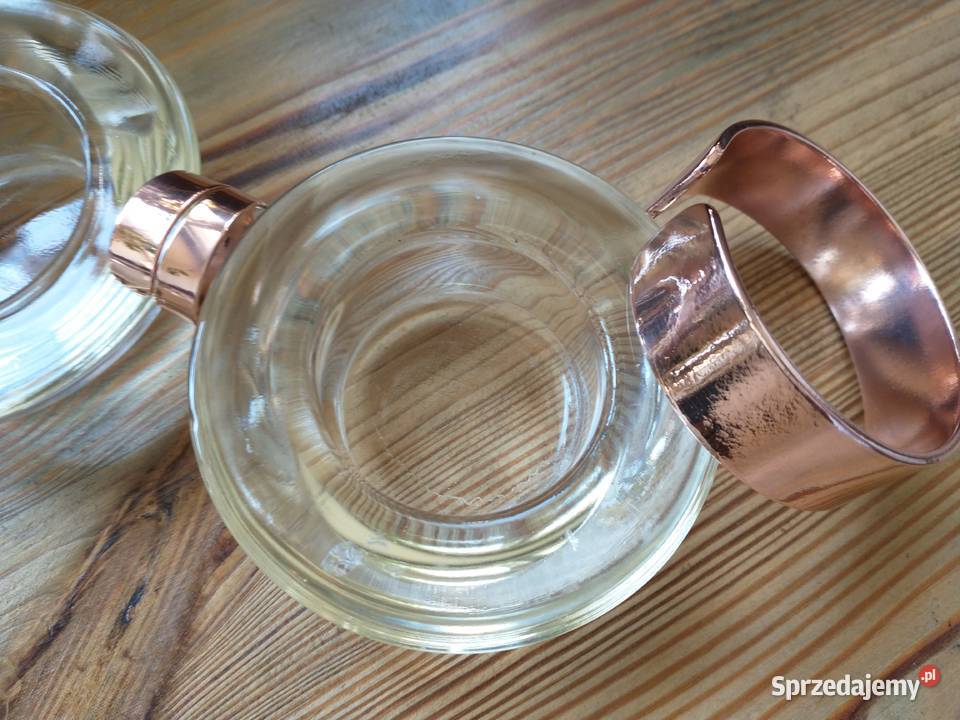 Komplet bransoletka obrączka miedź rękodzieło Łódź