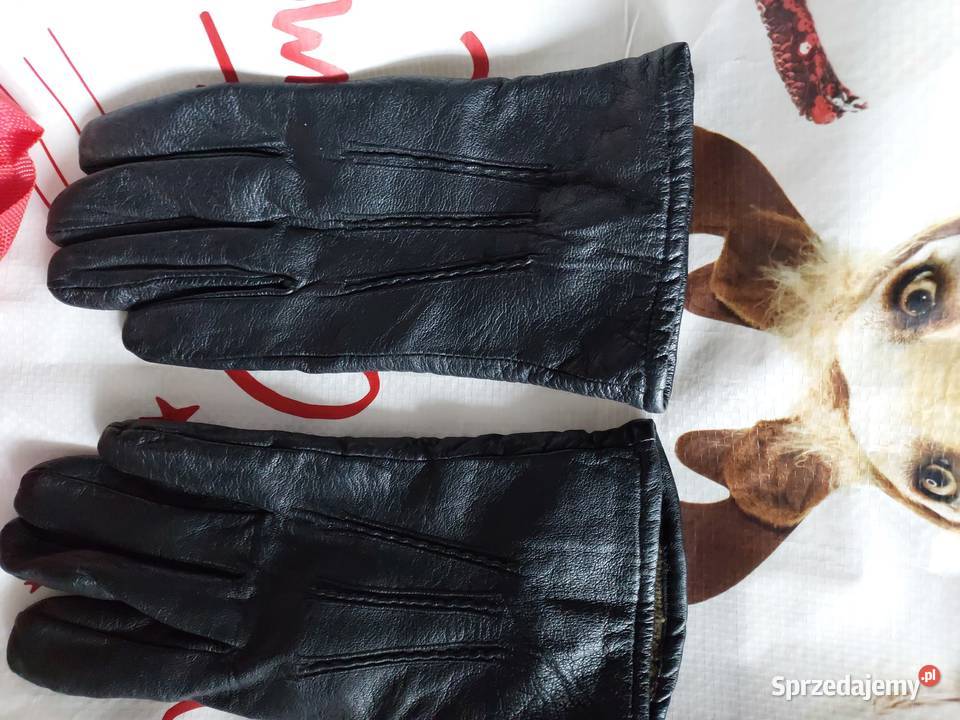 Rękawiczki skórzane duży rozmiar uniseks