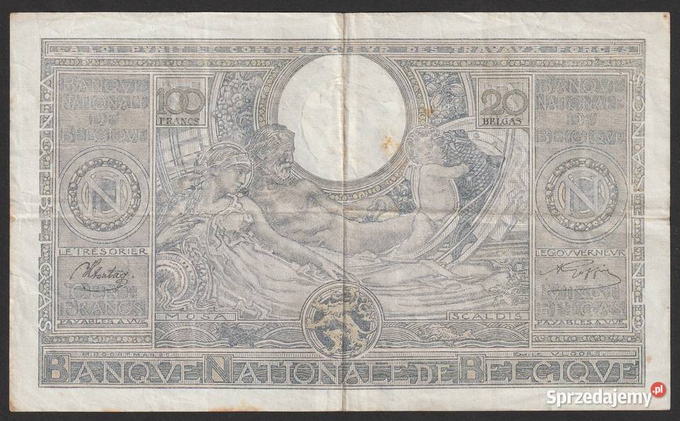 BELGIA 100 FRANKÓW 1942 R531 łódzkie Łódź