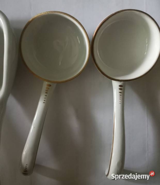 Stare łyżki do serwisów porcelanowych cztery Porcelana i szkło Warszawa sprzedam