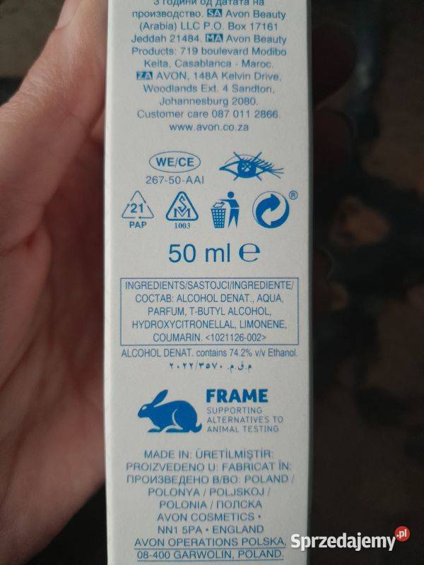 Woda toaletowa Avon Pur Blanca Elegance 50ml Siewierz