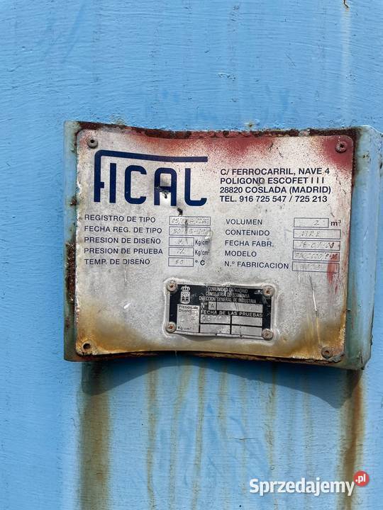 Stalowy zbiornik pionowy 2000 litrów 2m3 śląskie