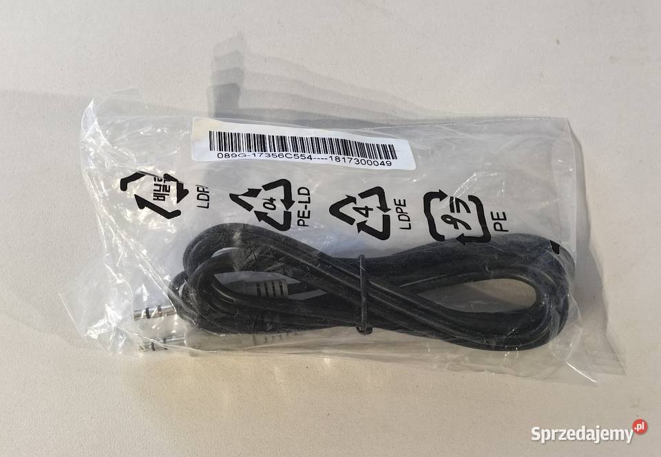 Kabel Jack 35mm 1m nowy opakowanie DPD