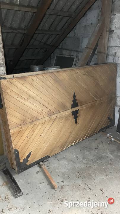 Drzwi drewniane wrota garażowe gospodarcze Bramy Ogrodzenia i bramy Chlewice sprzedam