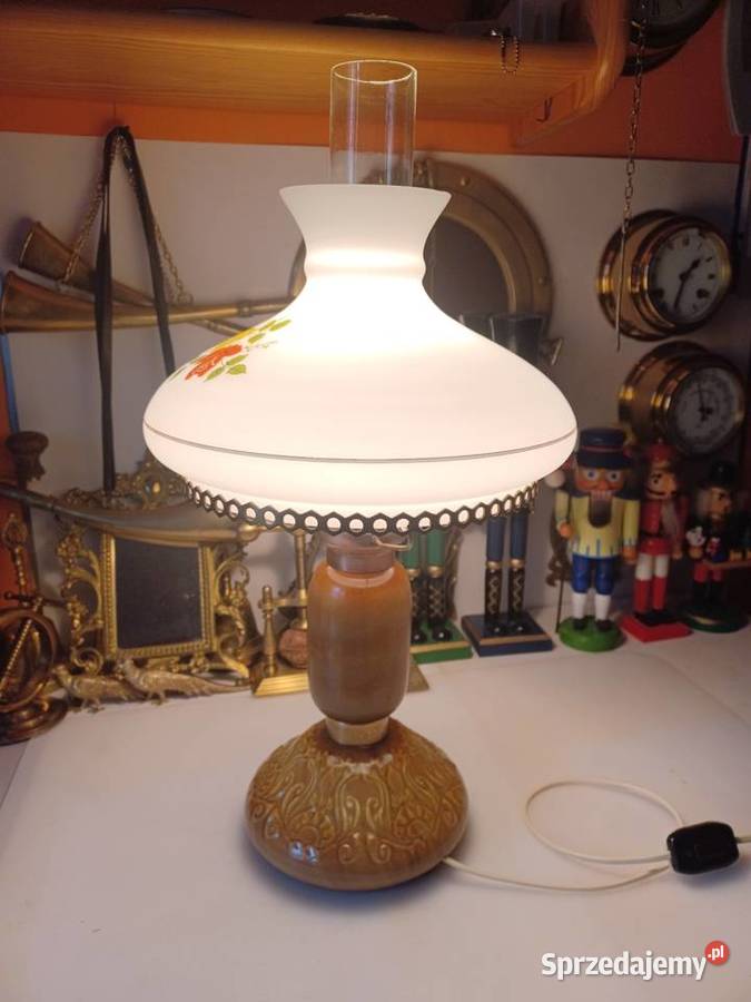 Lampa stołowa elektryczna z czasów PRL