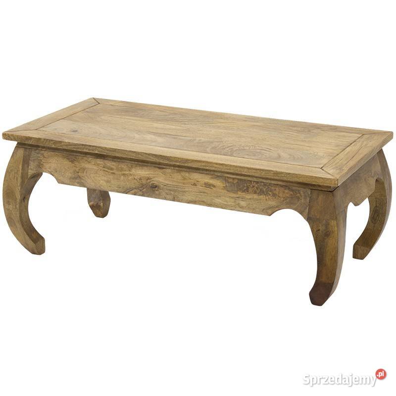 Drewniana ława stolik kawowy opium lite drewno mango 111552