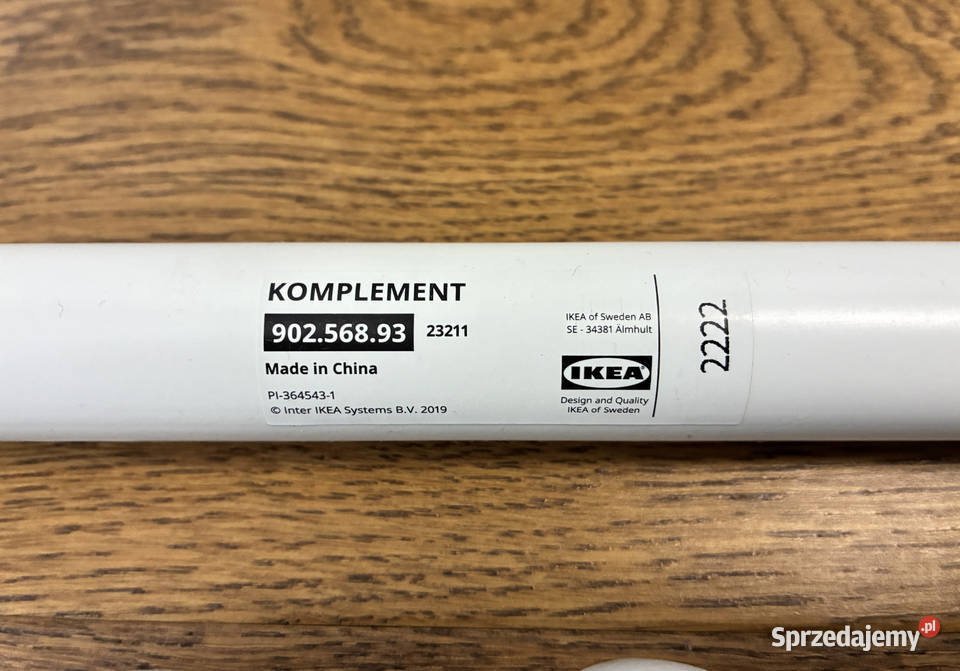 biały drążek IKEA KOMPLEMENT 50 do szafy PAX Warszawa