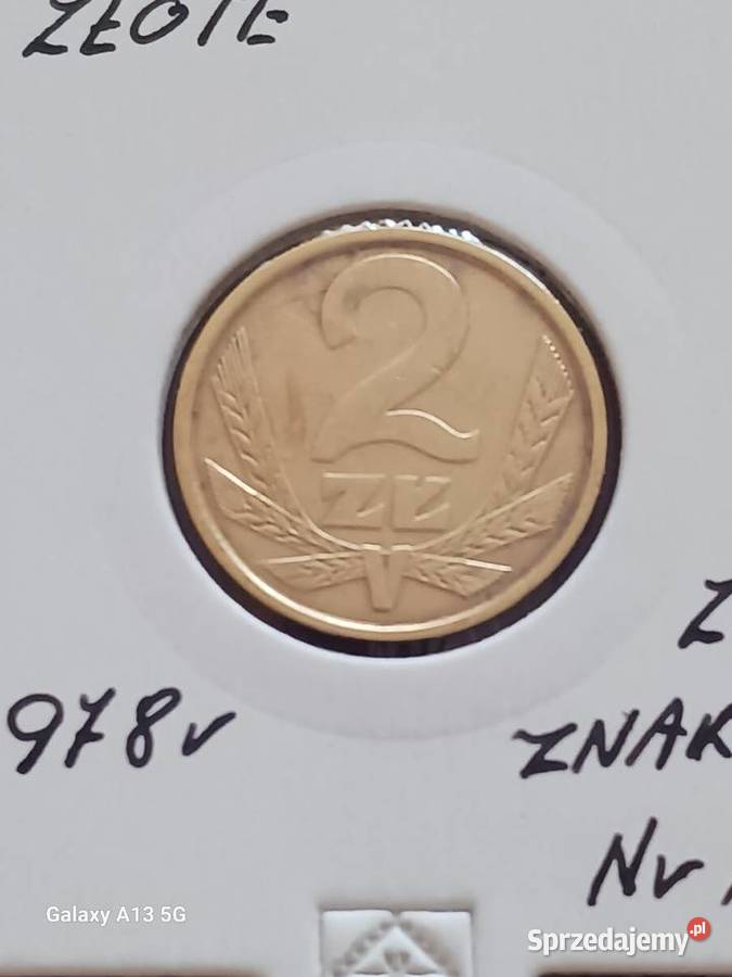 2 złote 1978 r ze znakiem mennicy 12 najniższy Konin